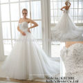 bridal dress of heavy beading and crystal